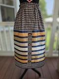Button blue ribbon skirt