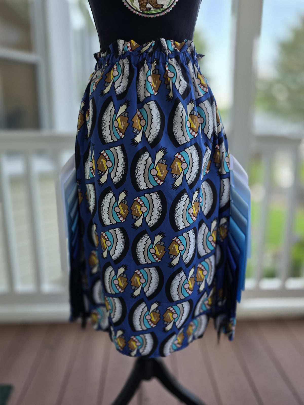 Blue Indigenous Skirt